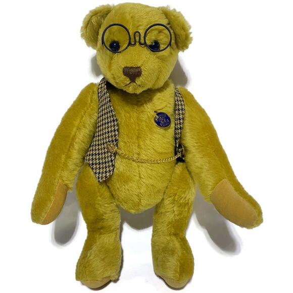 Knickerbocker Bears Teddy Bear Plush With Bear Care Guide, Brush and Bag 15 Inch - Picture 1 of 13